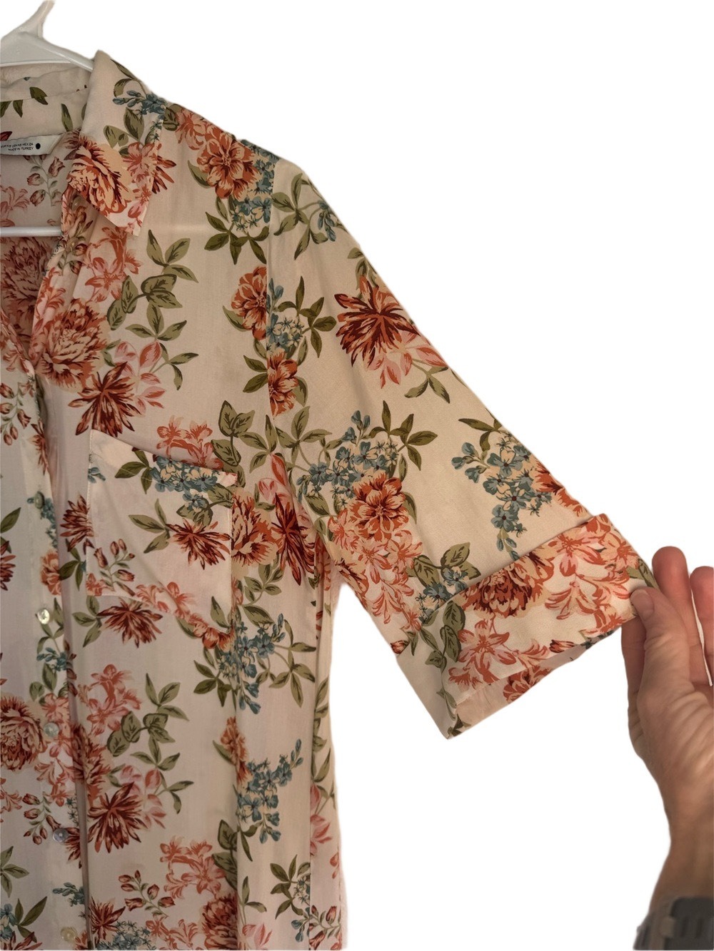 ZARA Prairie Floral Button Front Dress - Picture 6 of 17